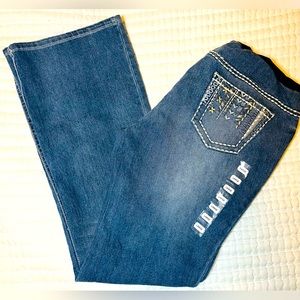 Maternity Jeans, Motherhood Indigo Blue Size L